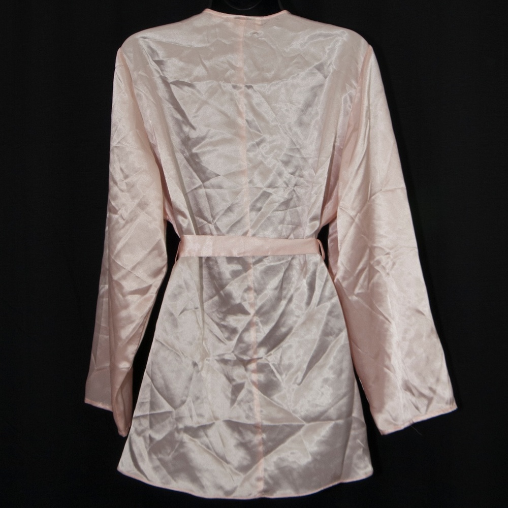 Vintage Victorias Secret Robe Lace Trim L 1611X - Picture 2 of 4